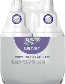 Swiffer WetJet, Vinyl, Tile & Laminate Solution Refill for Floor Mopping and Cleaning, All Purpose Multi Surface Floor Cleaning Solution
